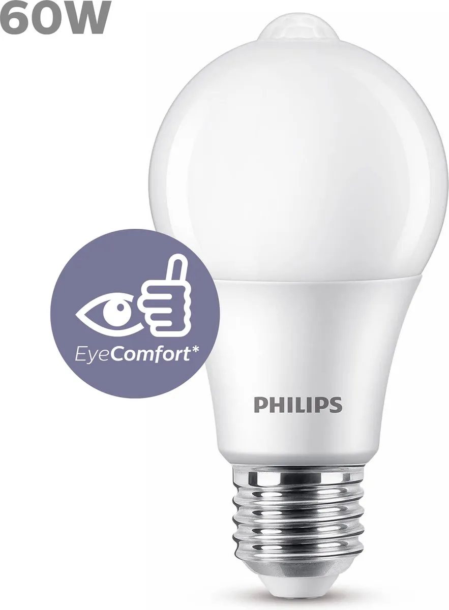 Philips LED Lamp E27 8W - Mat - Warmwit