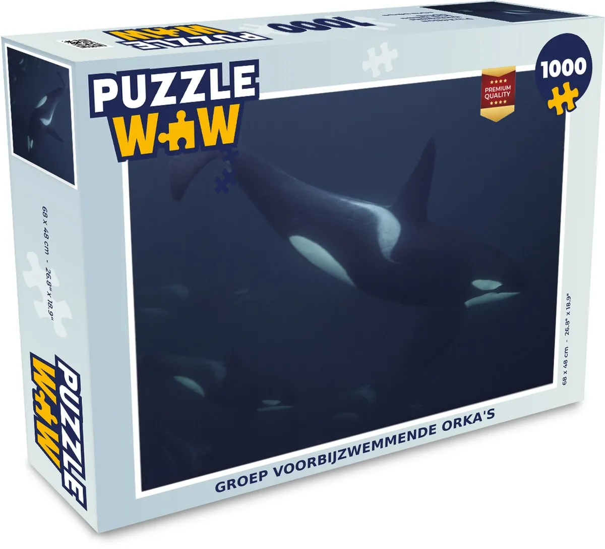 PuzzleWow Legpuzzel Orka's 1000 Stuks - Multicolor