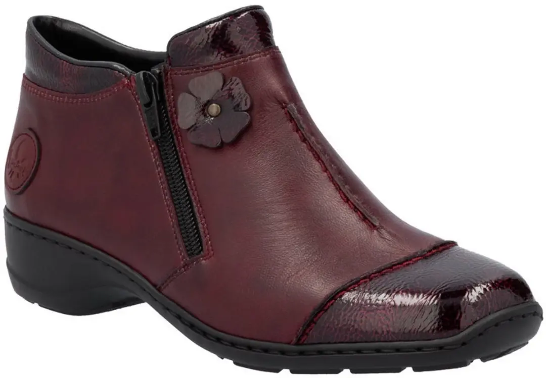 RIEKER 58388-36 Bottine bordeaux maat 38
