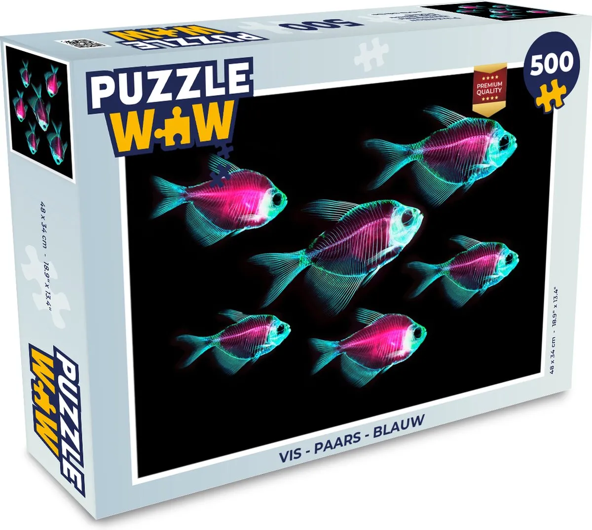 PuzzleWow Vis Puzzel 500 Stuks