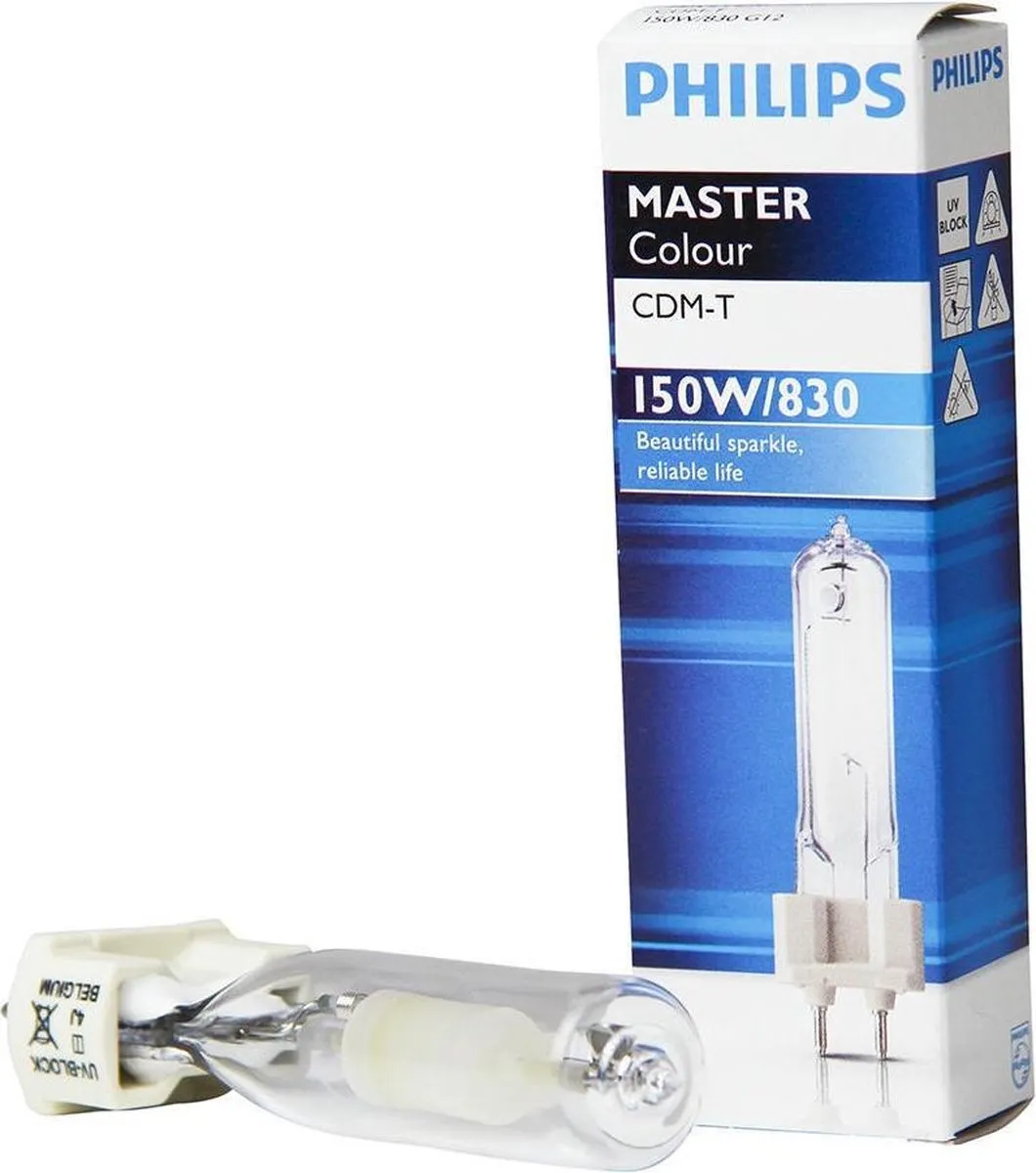 Philips MASTERColour CDM-T 150W/830 G12 - Warm wit licht