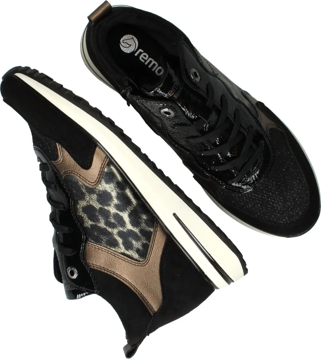 Remonte 106415 Dames Sneakers - Zwart - Maat 40 - afbeelding 5 van 6