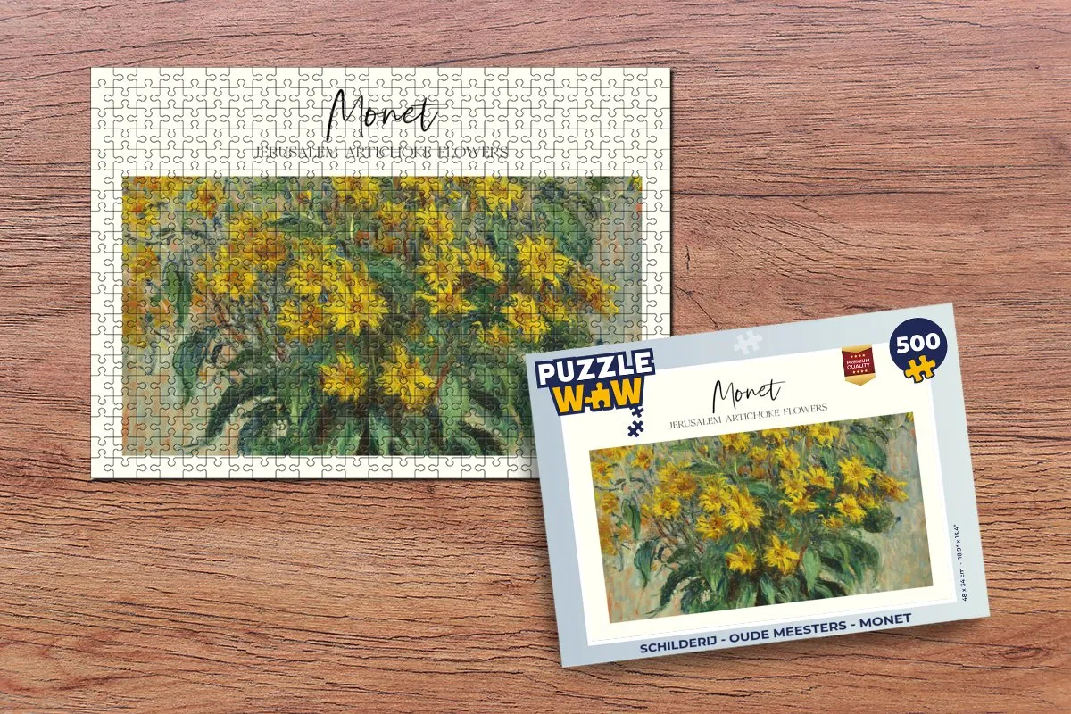 PuzzleWow Monet Oude Meesters Legpuzzel 500 Stuks - Multicolor