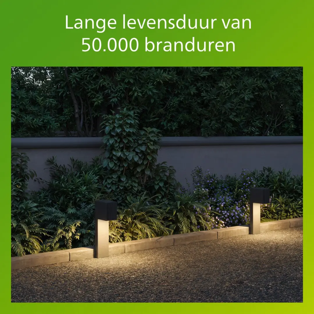 Philips Voro UltraEfficient Sokkellamp 4.3W - Antraciet - afbeelding 4 van 6