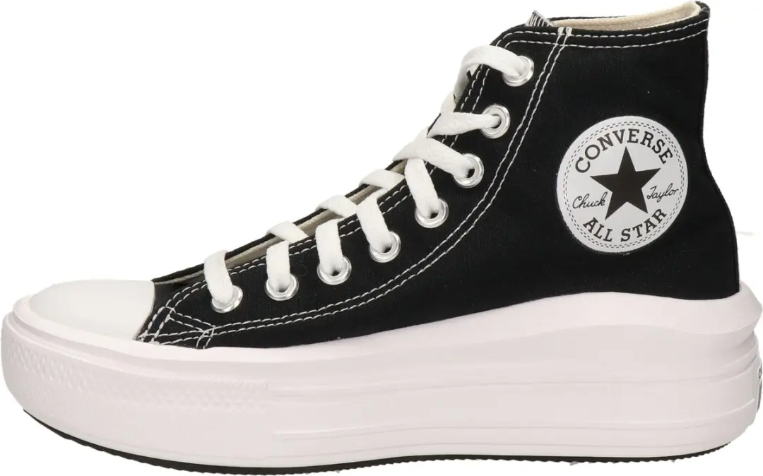 Converse Ctas Move Hi Sneakers - Zwart - afbeelding 3 van 6