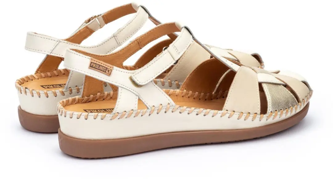 Pikolinos Cadaques Halfopen Damesschoen - 37 - Wit - afbeelding 2 van 6