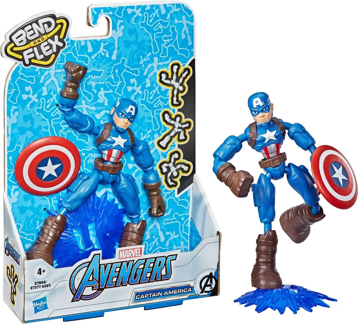 Marvel Avengers Captain America Classic Bend & Flex