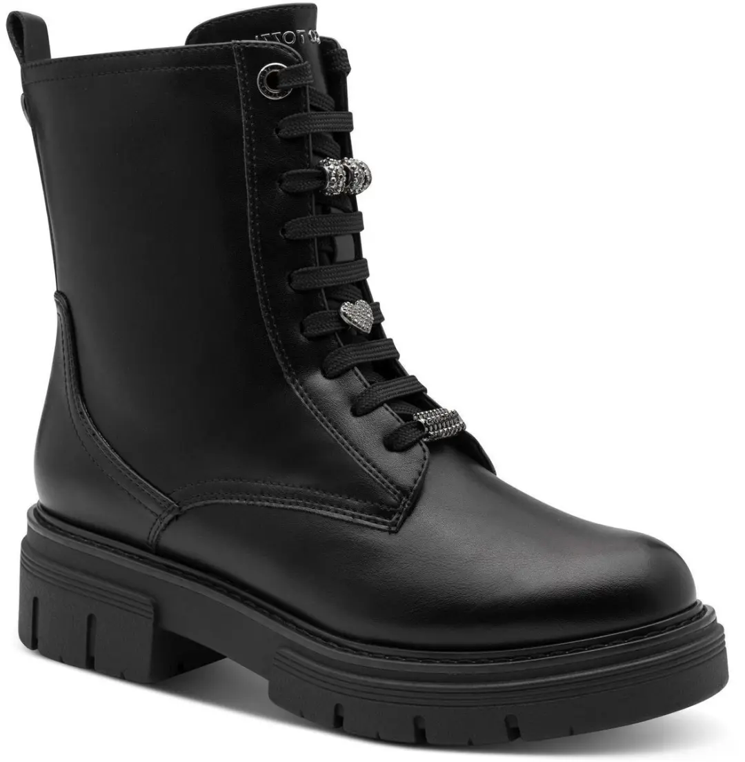 Marco Tozzi Dames Enkellaarsje 2-25237-47 001 F-breedte Maat: 38 EU