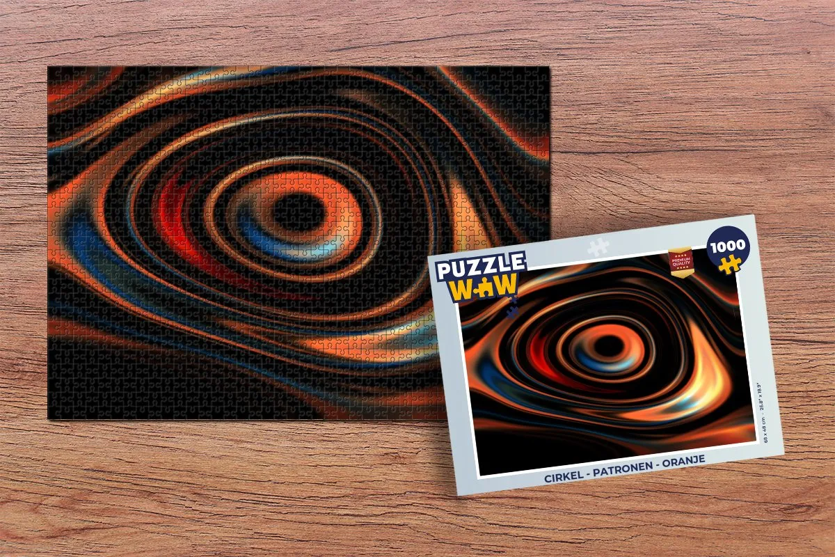 PuzzleWow Cirkel Patronen Legpuzzel 1000 Stuks - Multicolor