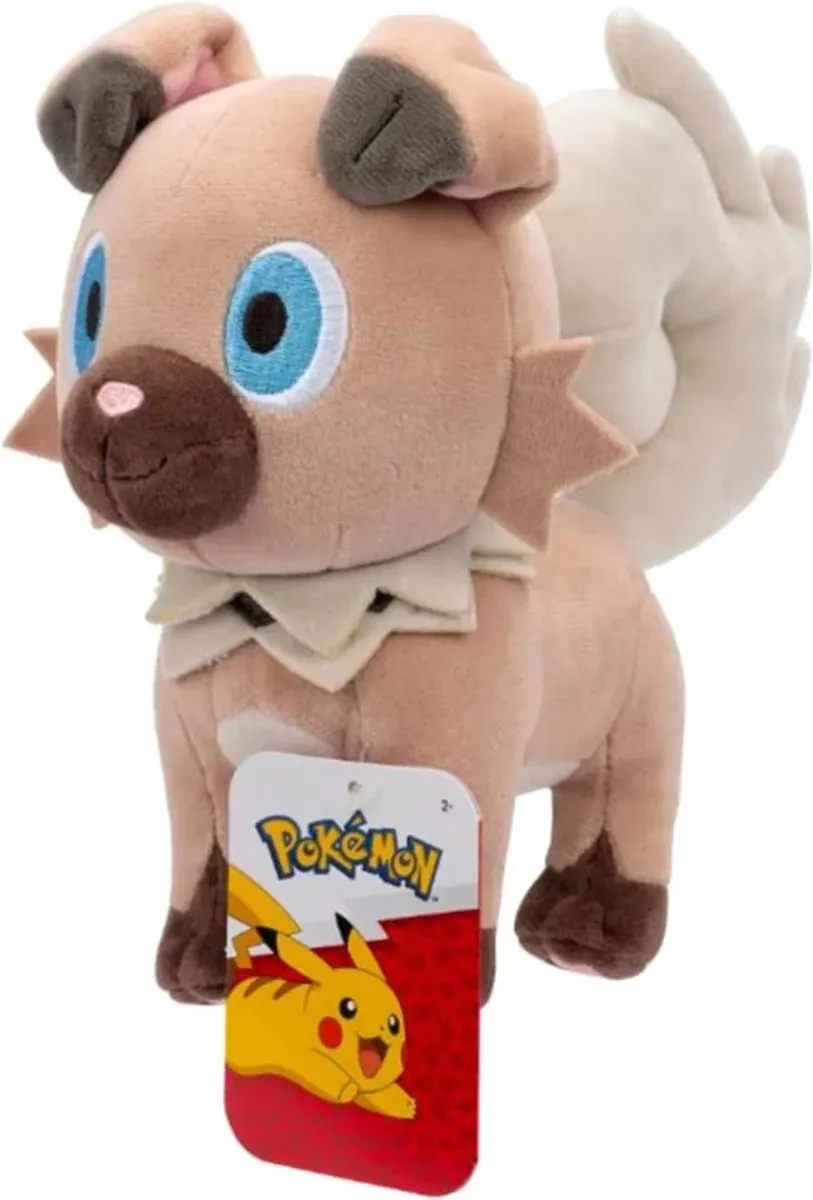 Pokémon Knuffel Rockruff 20cm - Rockruff V - afbeelding 6 van 6