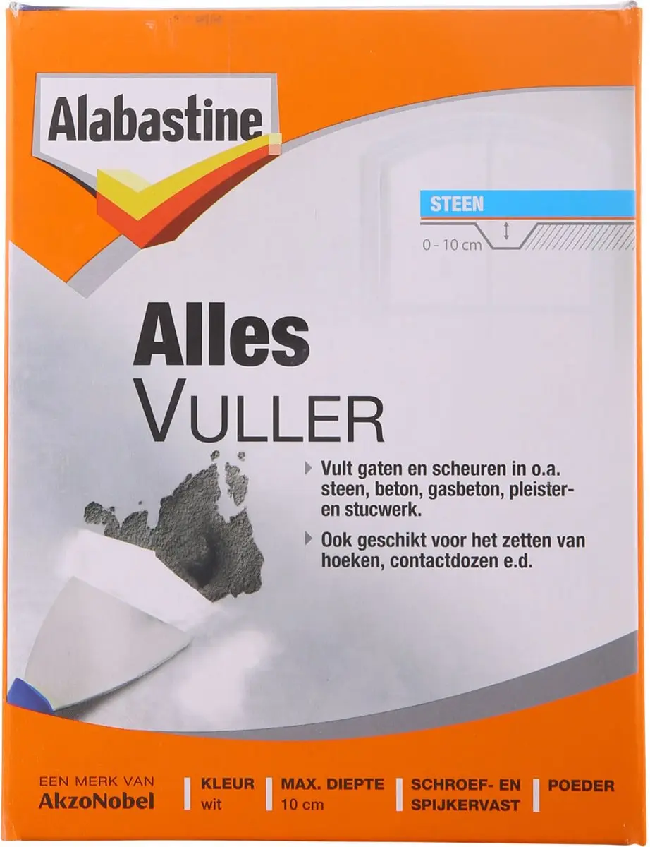 Alabastine Allesvuller Poeder Wit 750g - afbeelding 4 van 4