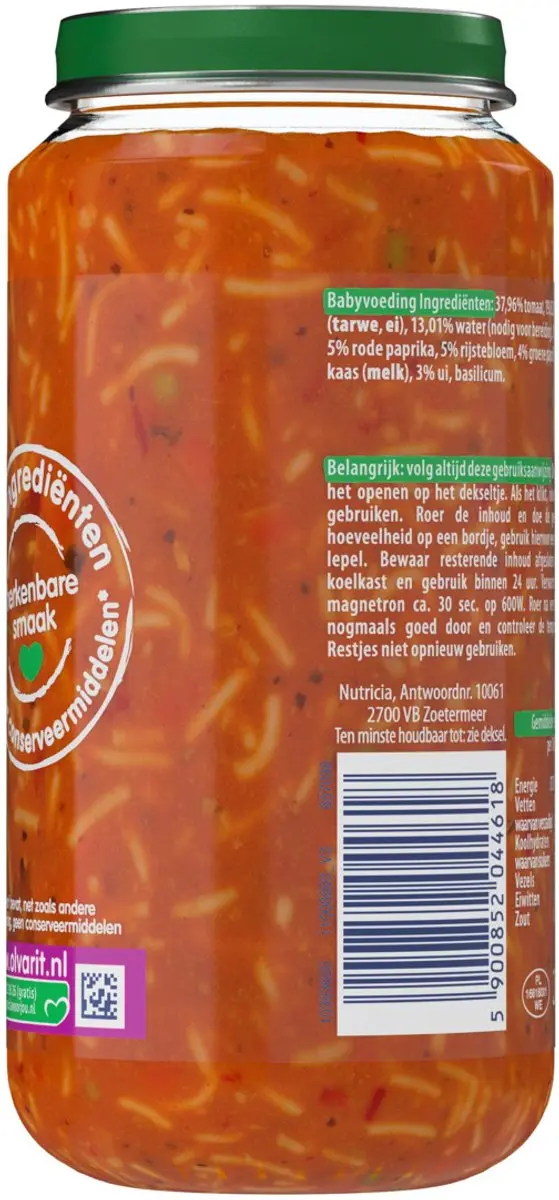 Olvarit Pasta Tomaat Ham 250g