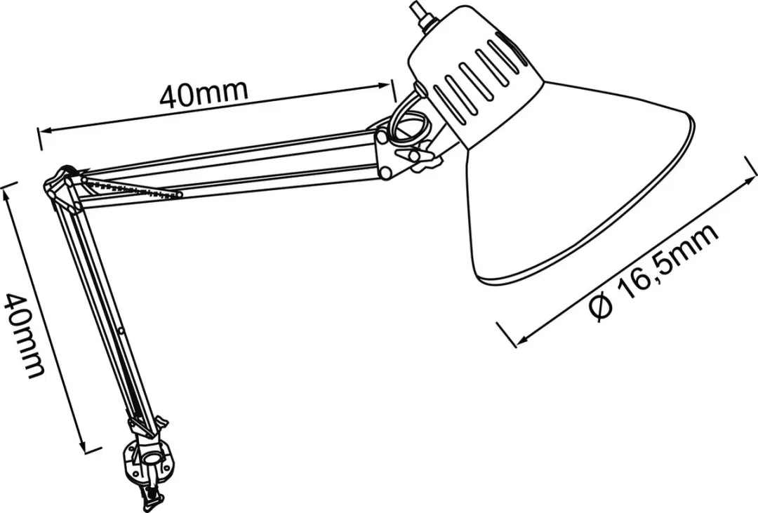 Brilliant Hobby Klempsot E27 60W - Zwart - afbeelding 3 van 3