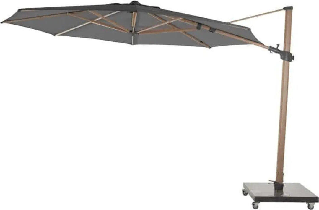 4 Seasons Outdoor Siesta Premium Zweefparasol 350cm - Antraciet - afbeelding 2 van 2