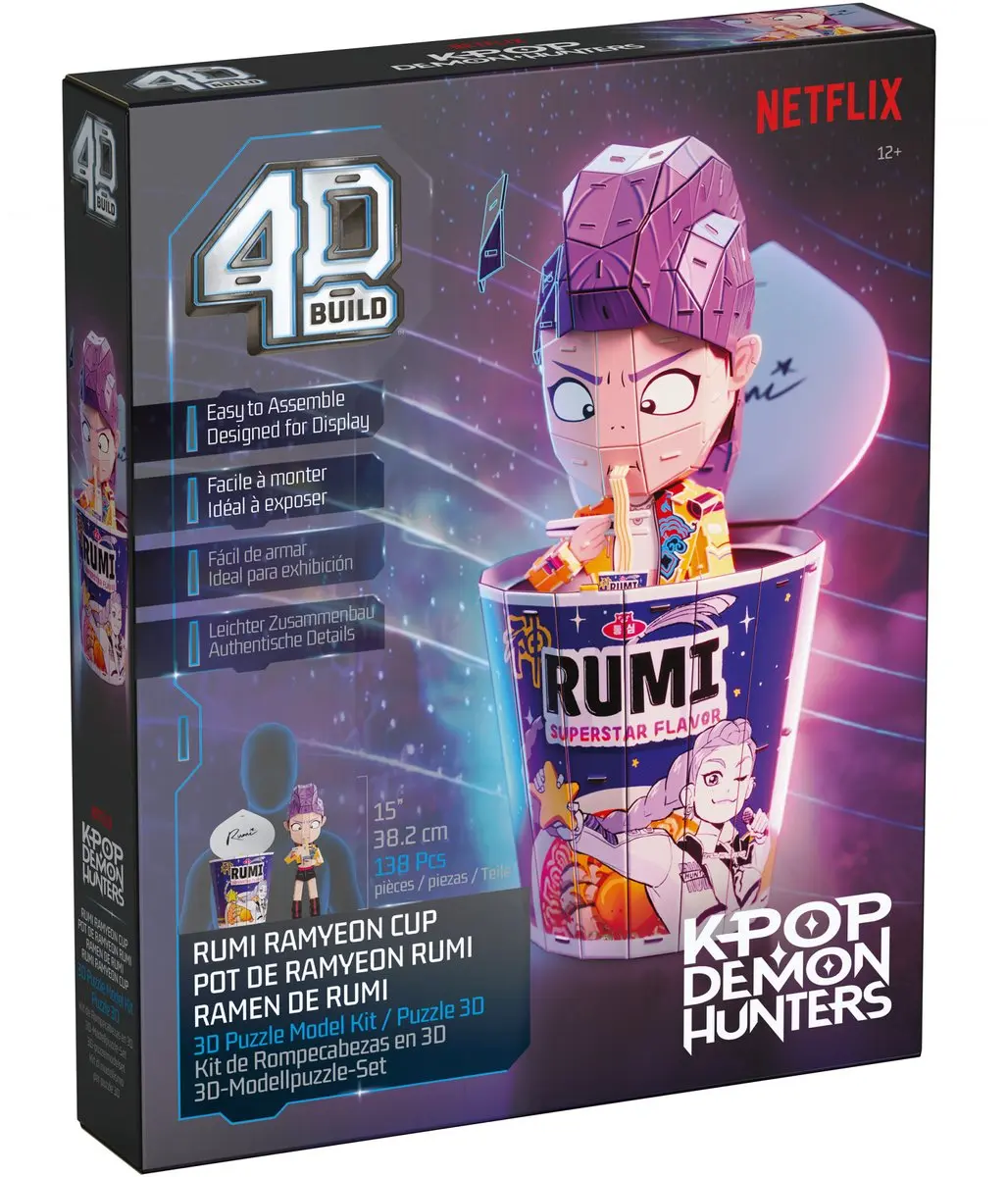Spin Master 4D Build KPop Demon Hunters Rumi Kommetje - 200 Stuks - MPN 2018685 - afbeelding 6 van 6
