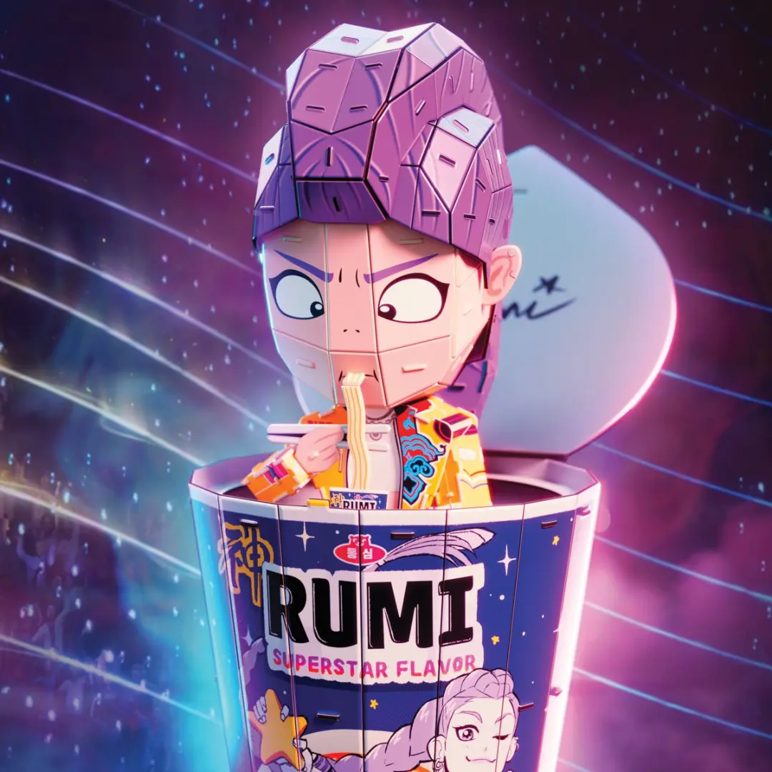 Spin Master 4D Build KPop Demon Hunters Rumi Kommetje - 200 Stuks - MPN 2018685 - afbeelding 5 van 6
