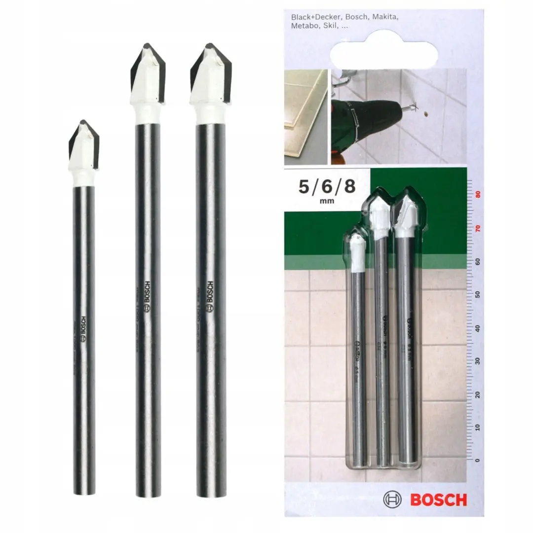 Bosch CYL-9 Ceramic Boorset: 3 Delig voor Tegels & Keramiek