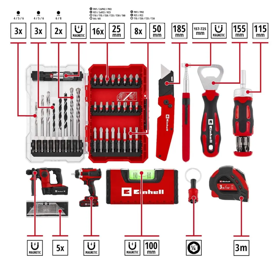 Einhell Gereedschapsadventskalender 2026 - 48-delig - afbeelding 5 van 6