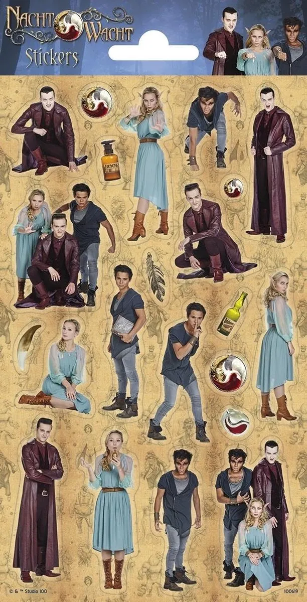 Studio 100 Nachtwacht Junior Stickerset