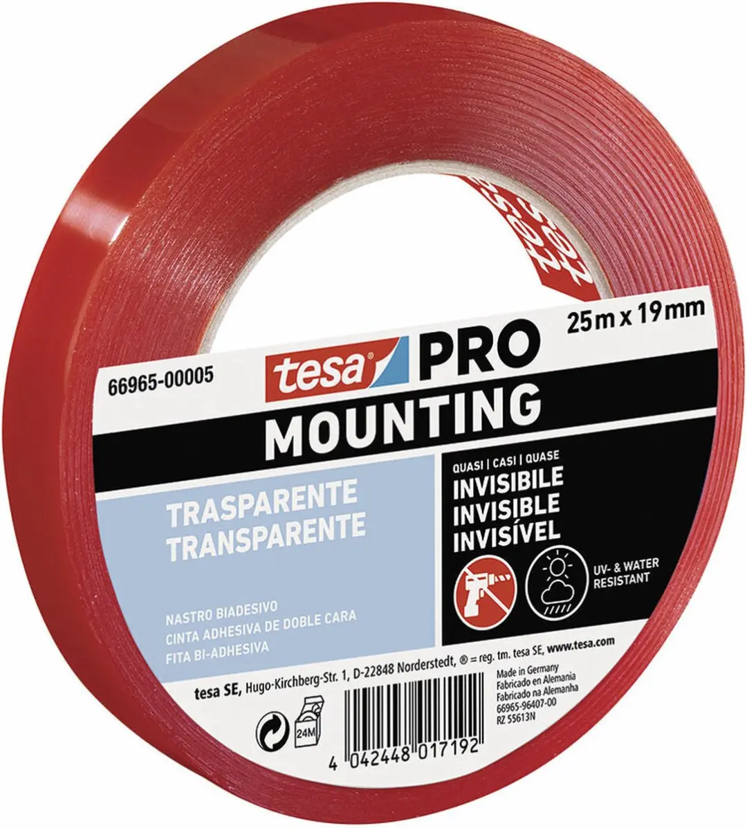 Tesa 04965-00007-00 Tesafix 4965 Transparant - 25m x 19mm - afbeelding 3 van 6