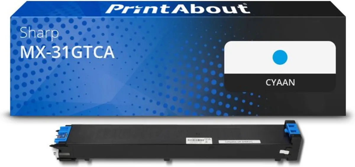 PrintAbout Toner MX-31GTCA Cyaan
