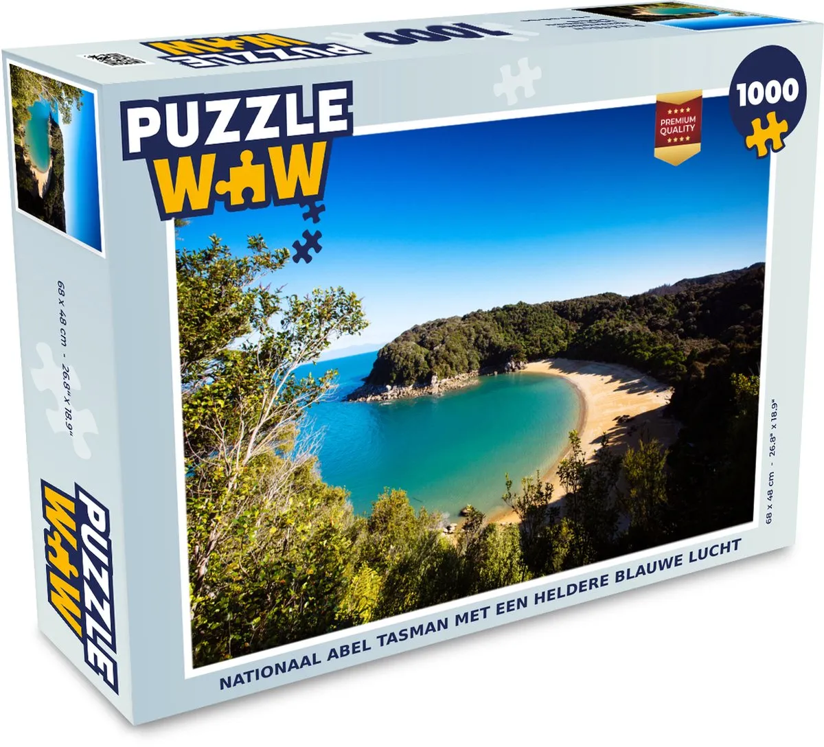 PuzzleWow Abel Tasman Legpuzzel 1000 Stuks - Multicolor