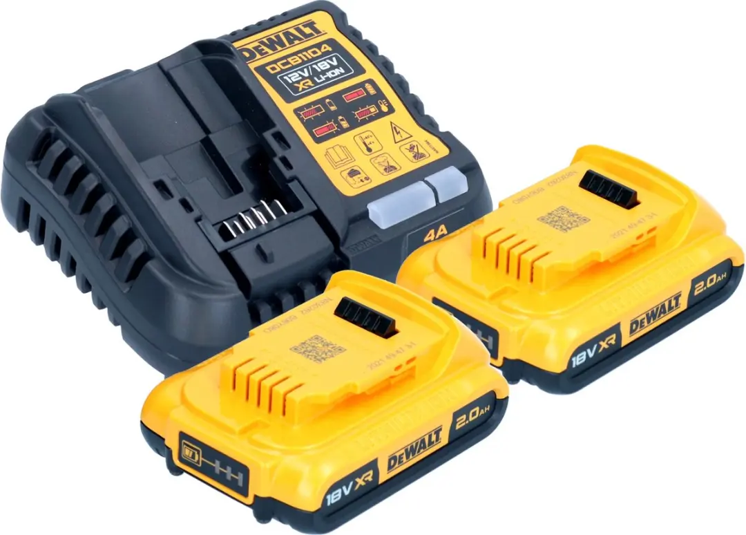 DeWalt DCP 580 D2 Accuschaafmachine 18V - 2x 2.0Ah + Lader + TSTAK - afbeelding 2 van 6