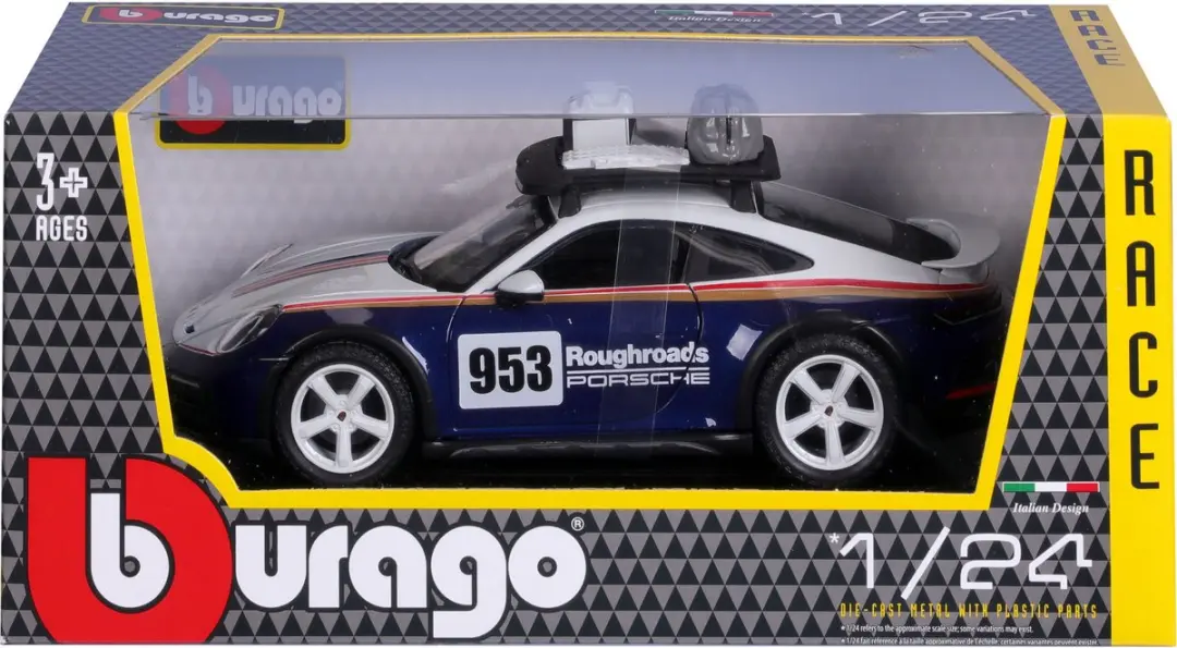 Bburago Porsche 911 Dakar 1:24 Auto - afbeelding 3 van 6