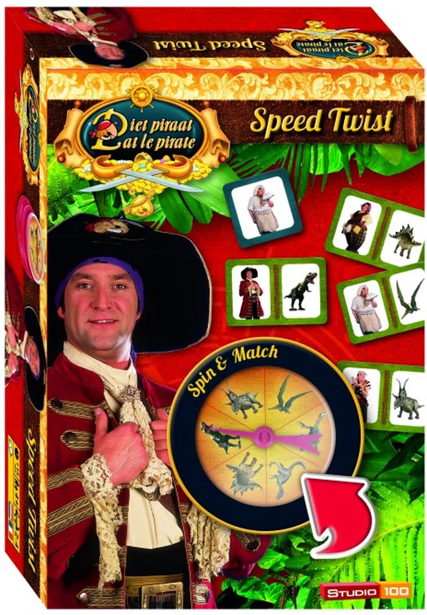 Studio 100 Piet Piraat Speed Twist Reisspel