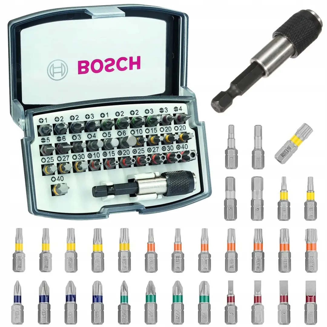 Bosch Bitset 32 Delen Torx Imbus PH/PZ Quick-Change Houder