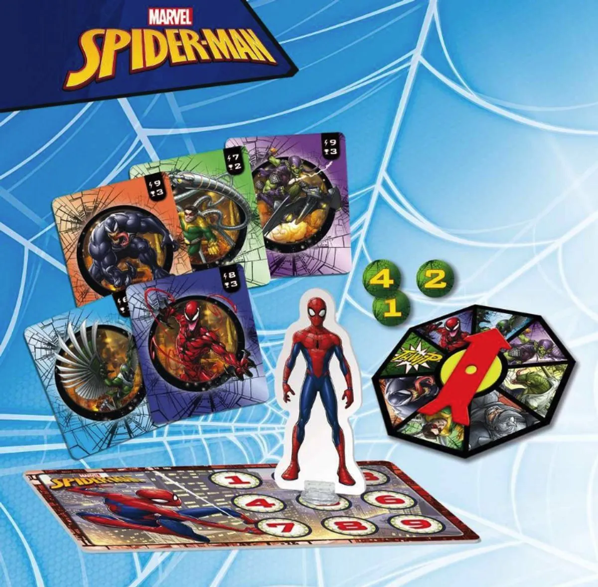 Marvel Spiderman Defence Game Gezelschapsspel - 2-4 Spelers