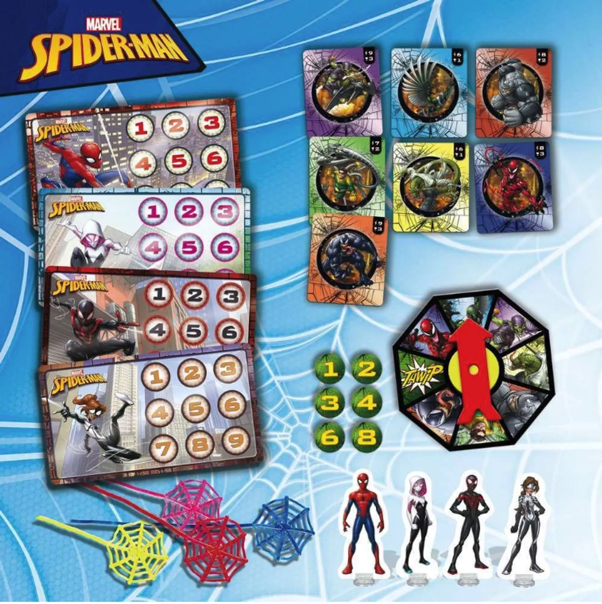 Marvel Spiderman Defence Game Gezelschapsspel - 2-4 Spelers