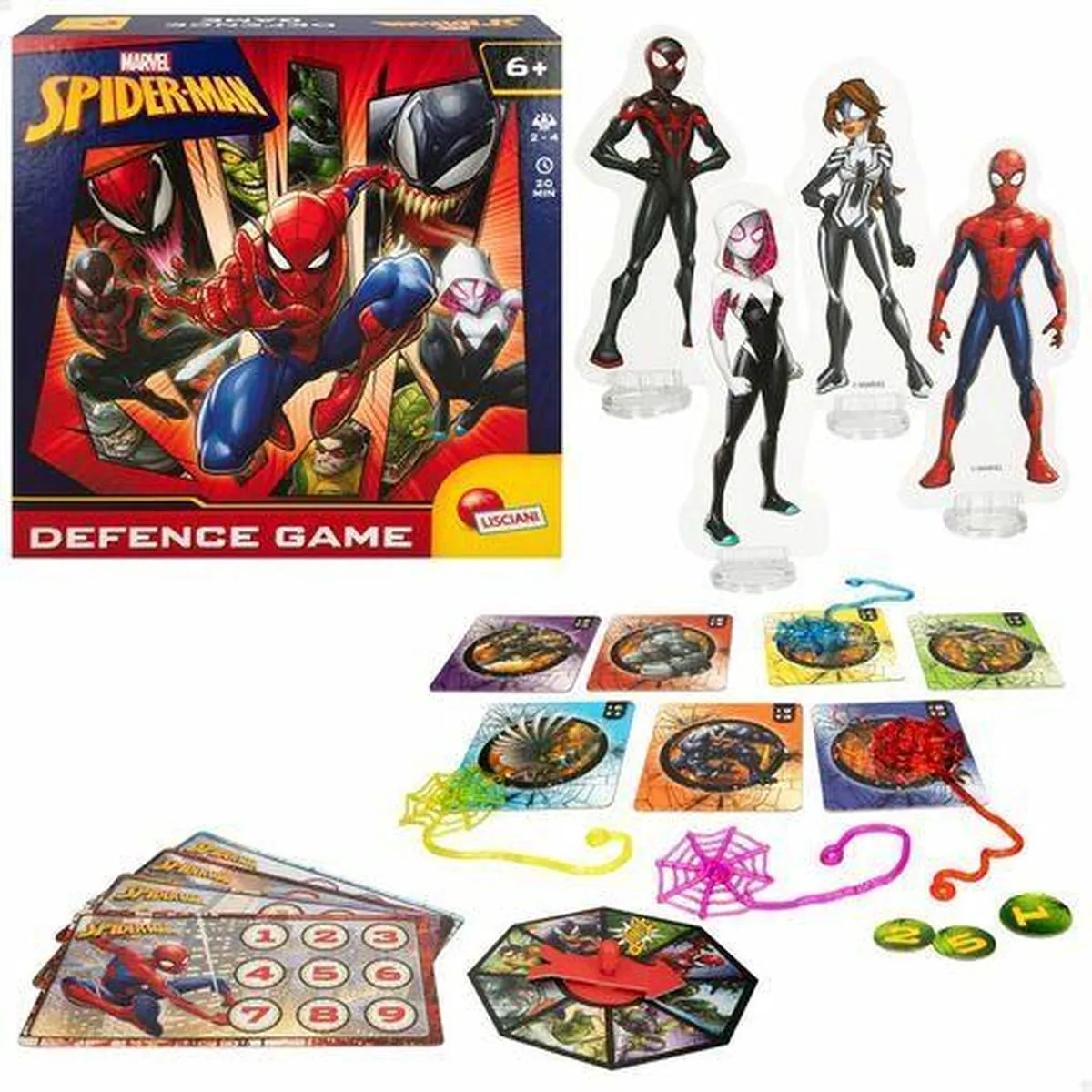 Marvel Spiderman Defence Game Gezelschapsspel - 2-4 Spelers