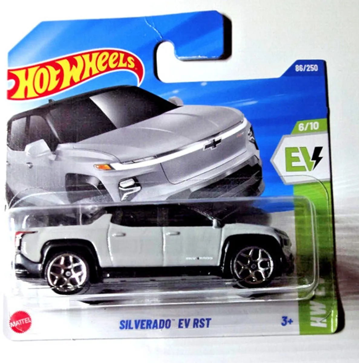 Hot Wheels Silverado EV RST Grey 1:64