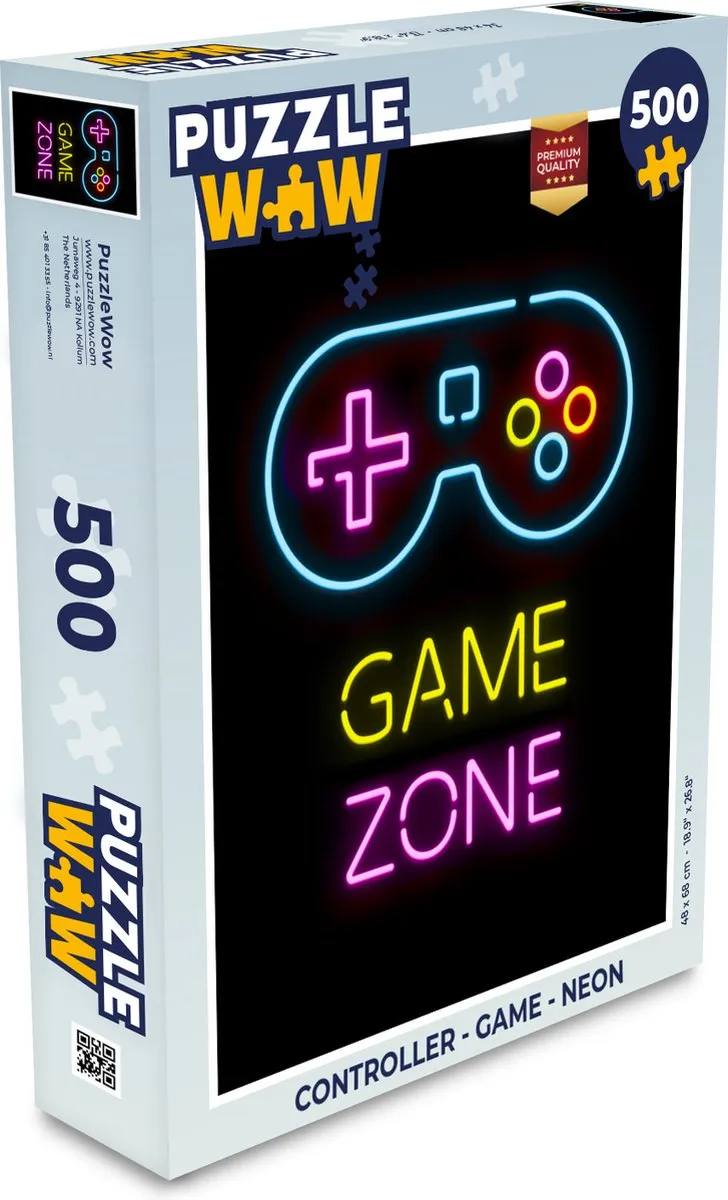PuzzleWow Controller Gamezone Legpuzzel 500 Stuks