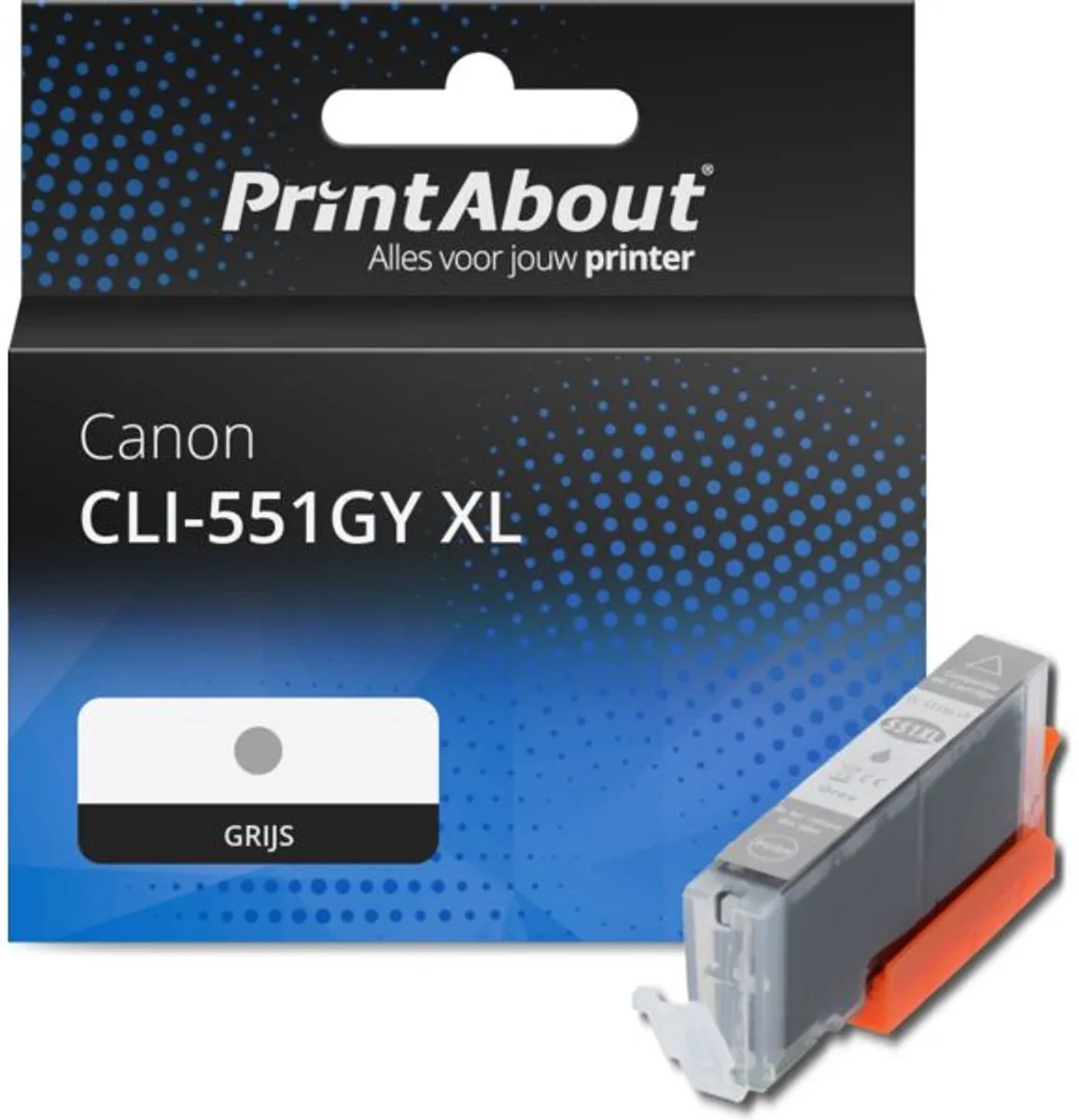 PrintAbout CLI-551GY XL Inktcartridge