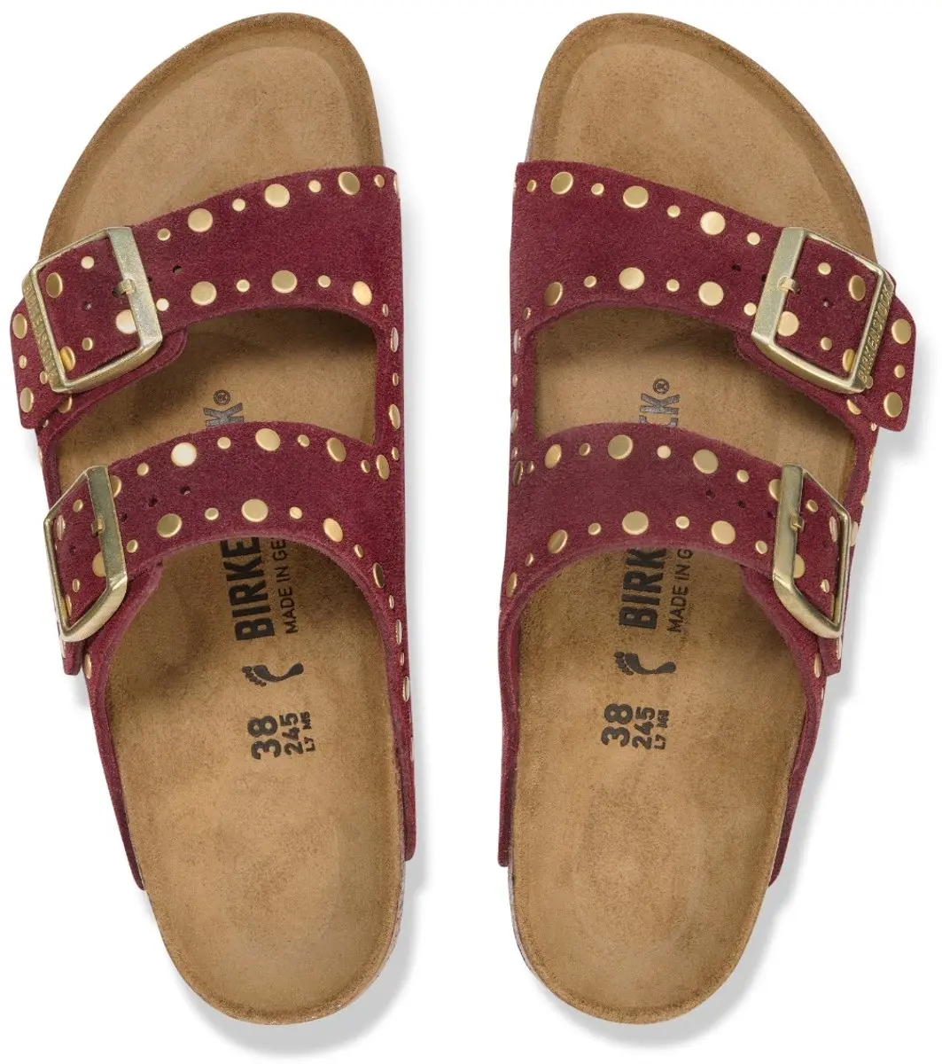 BIRKENSTOCK ARIZONA RIVET ZINFANDEL SUÈDE NARROW-41(4067707386529)