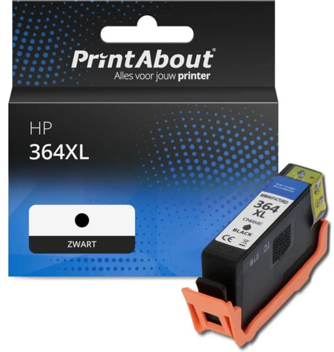 PrintAbout Inktcartridge CN684EE Zwart