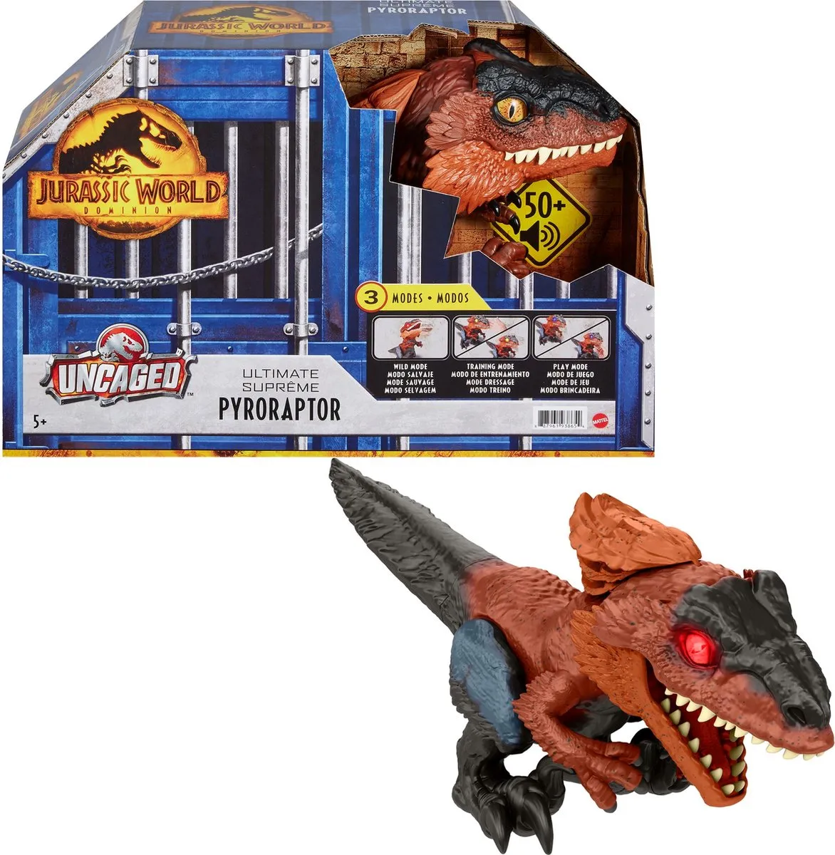 Jurassic World Dominion Pyroraptor GWD70 Interactief Speelgoed - 4+ jaar