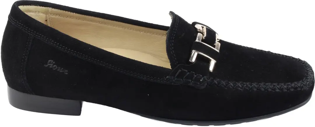 Sioux - Cambria - Instappers - zwart nubuck/suede - 41