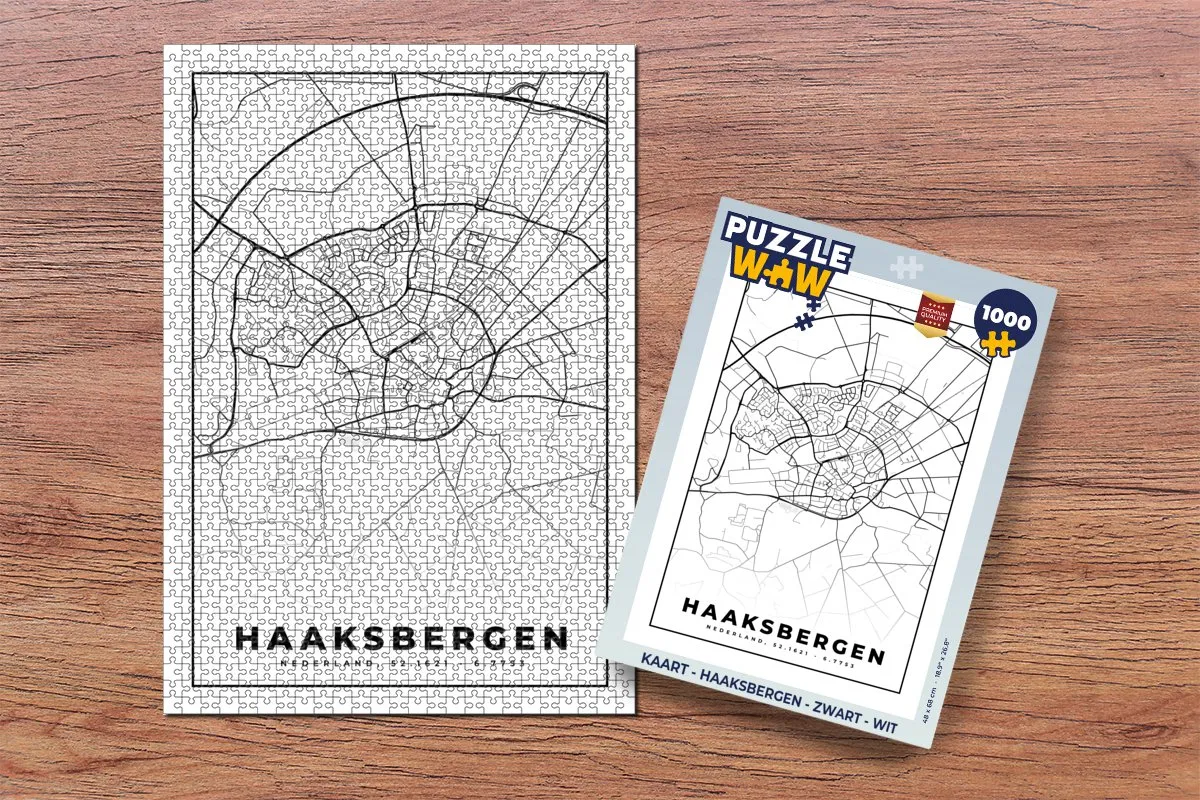 PuzzleWow Haaksbergen Legpuzzel 1000 Stuks - Multicolor