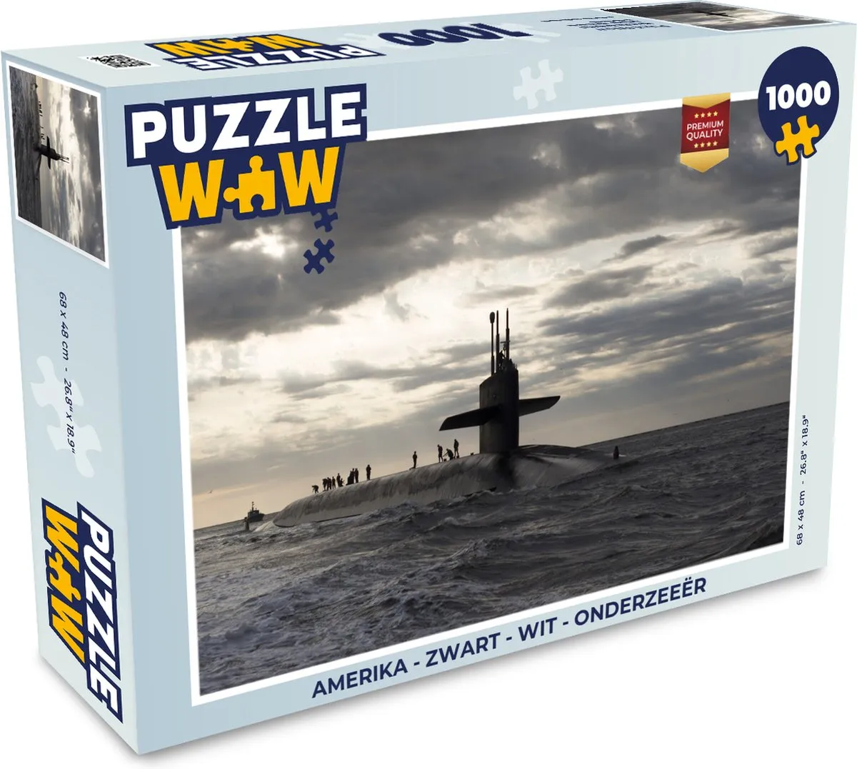 PuzzleWow Amerika Legpuzzel 1000 Stuks - Multicolor