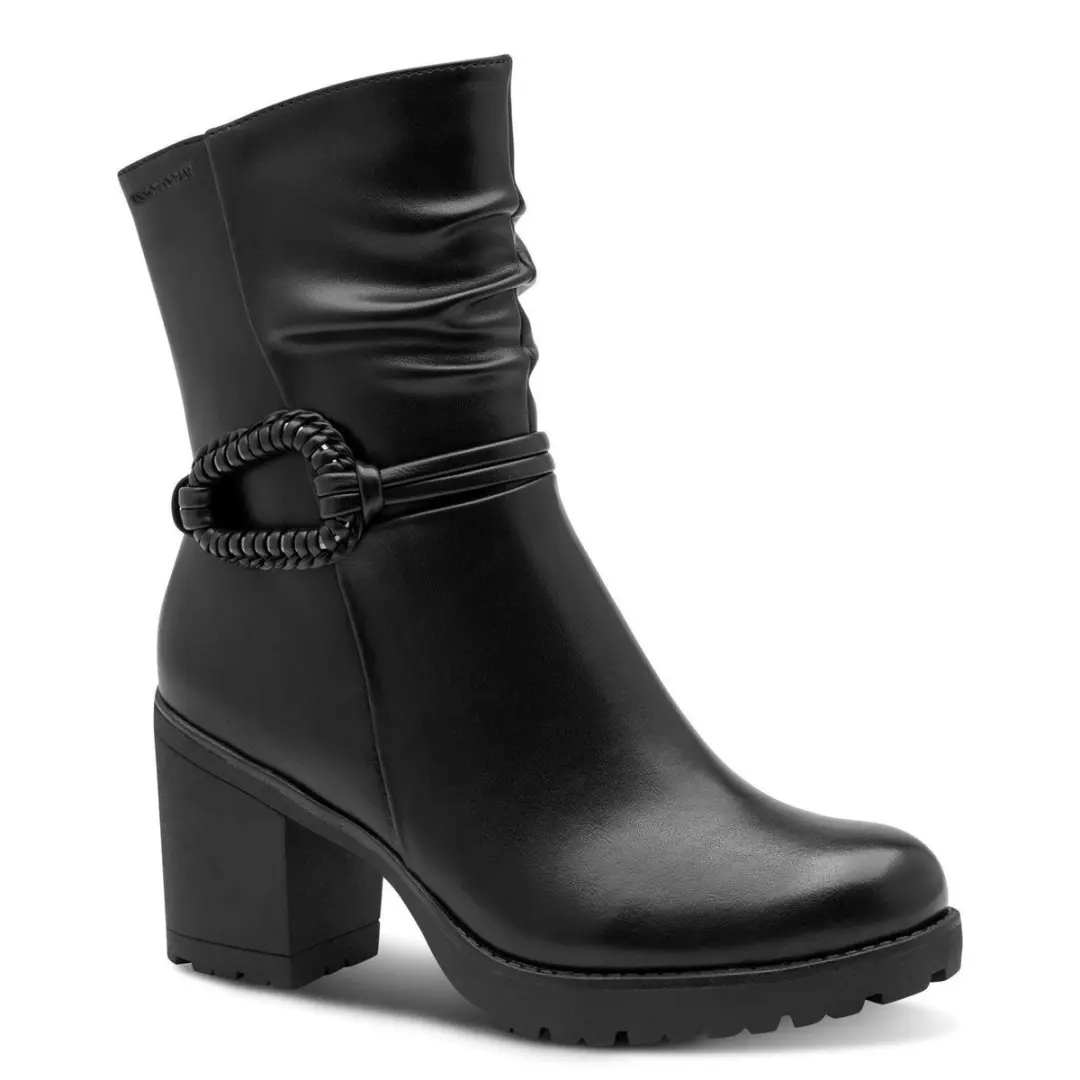 Marco Tozzi Dames Enkellaarsje 2-25430-47 001 F-breedte Maat: 40 EU