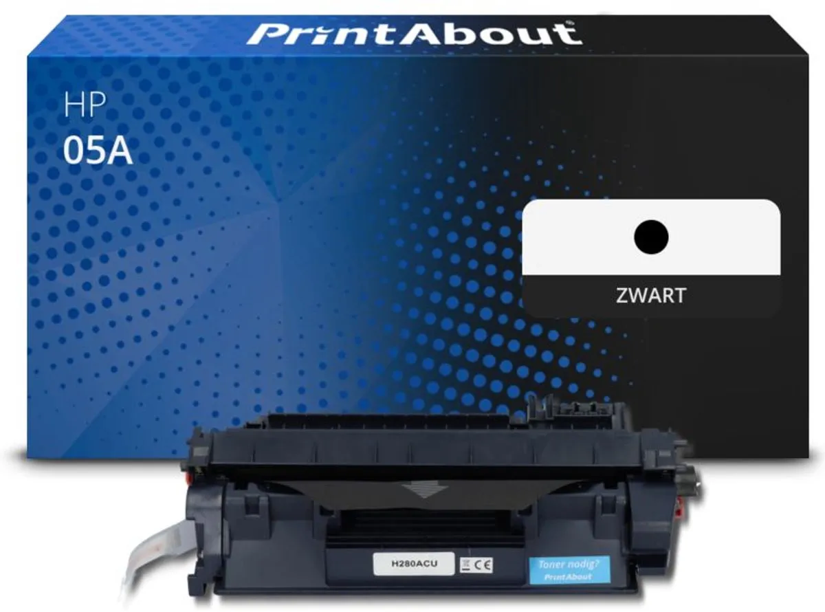 PrintAbout Toner Zwart CE505A - 15.000 pagina's - HP 05A compatibel