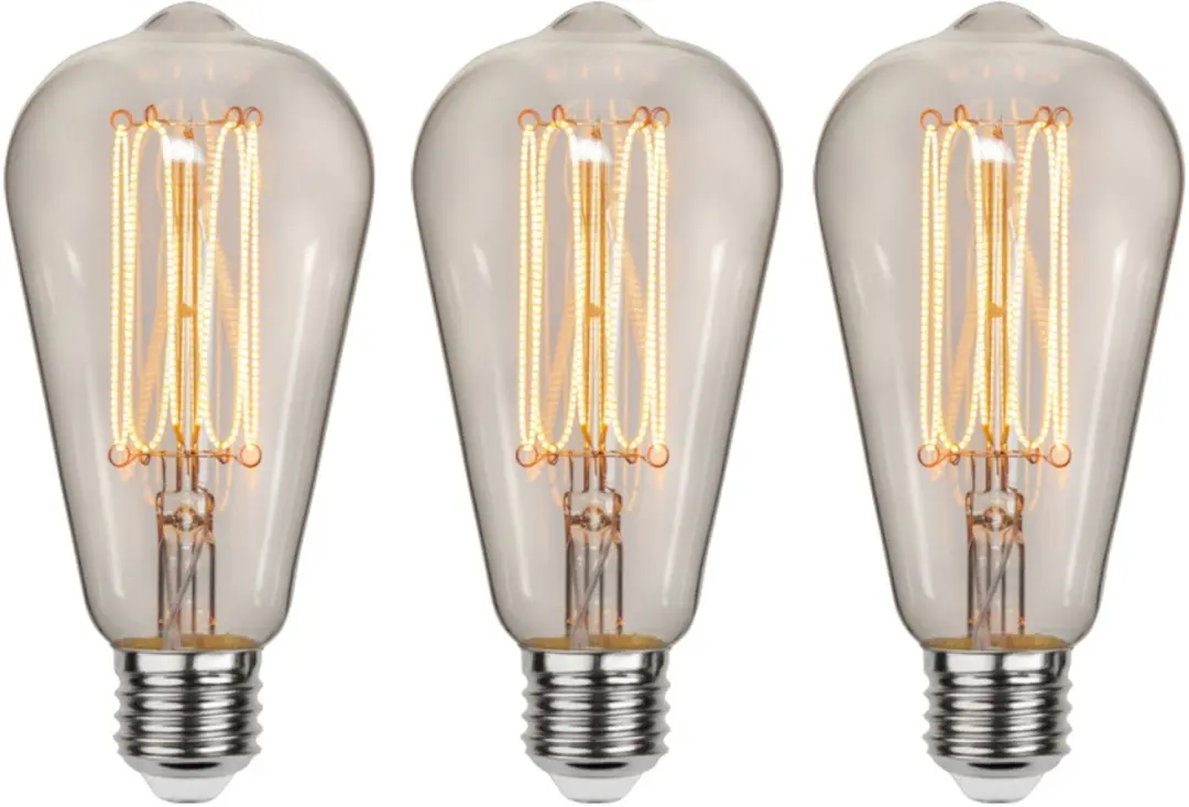 3-Pack Star Trading Druppel Edisonlamp