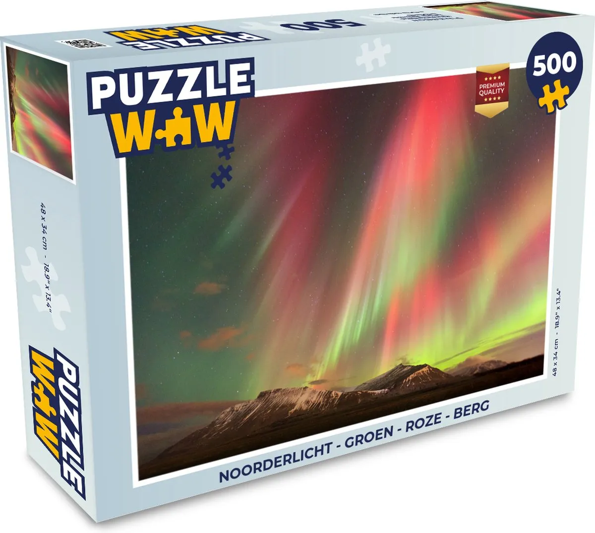 PuzzleWow Noorderlicht Legpuzzel 500 Stuks