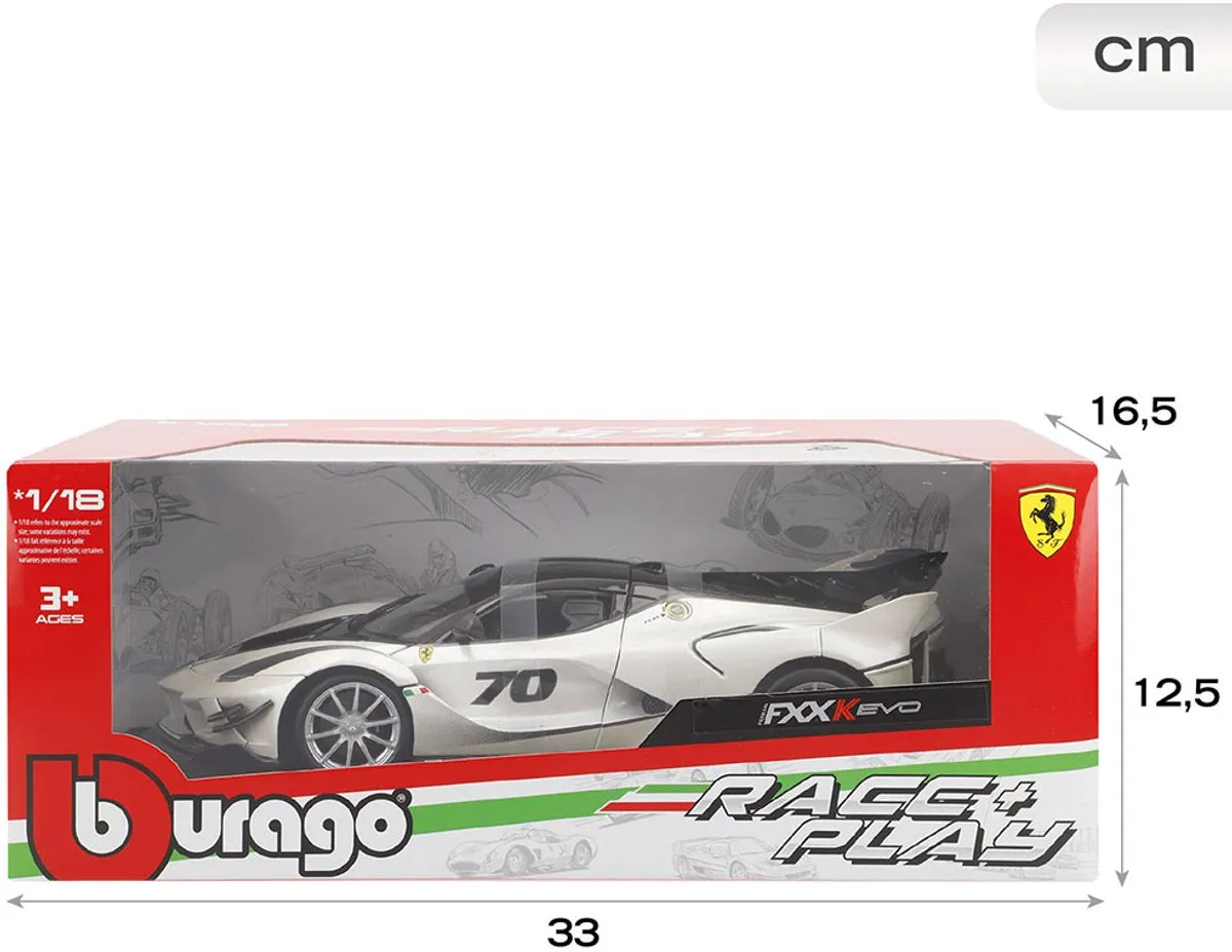 Ferrari FXX K EVO #70 Modelauto 1:18 - Wit