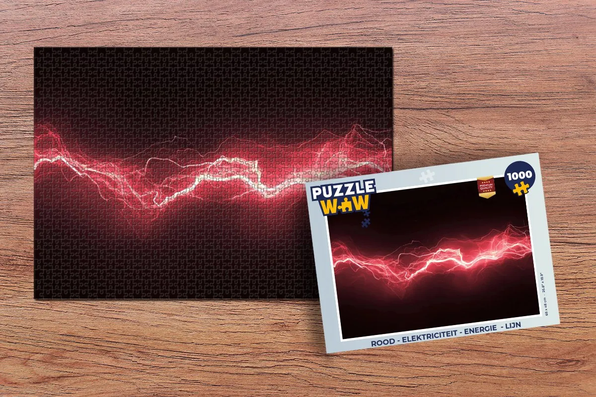 PuzzleWow Vonken Rood Legpuzzel 1000 Stuks