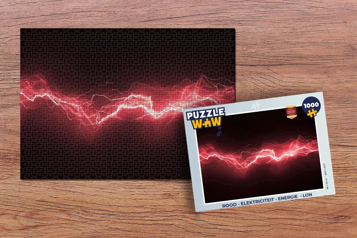 PuzzleWow Vonken Rood Legpuzzel 1000 Stuks