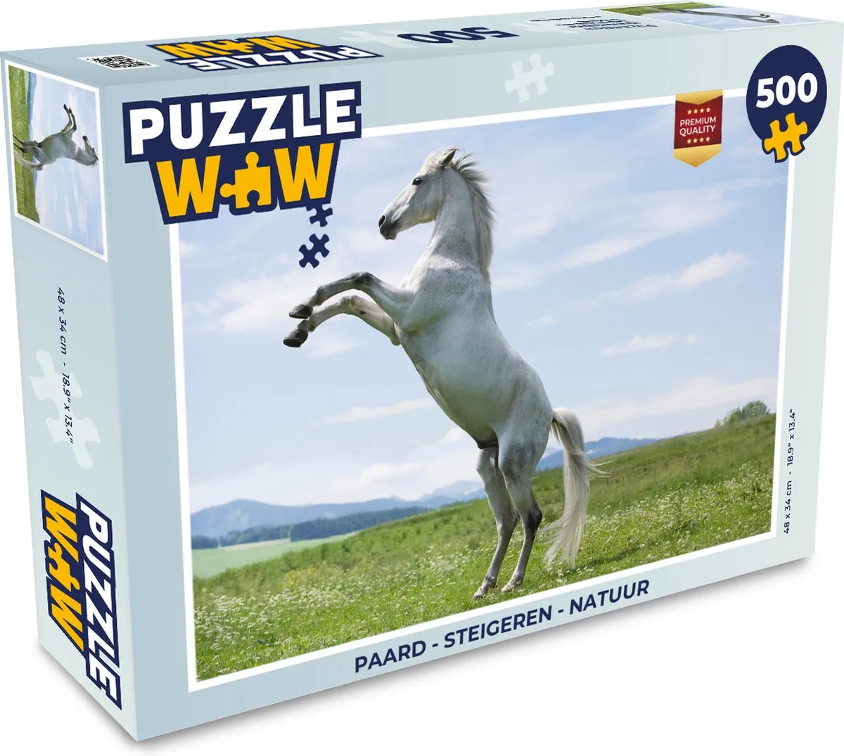 PuzzleWow Paard Steigeren Legpuzzel 500 Stuks
